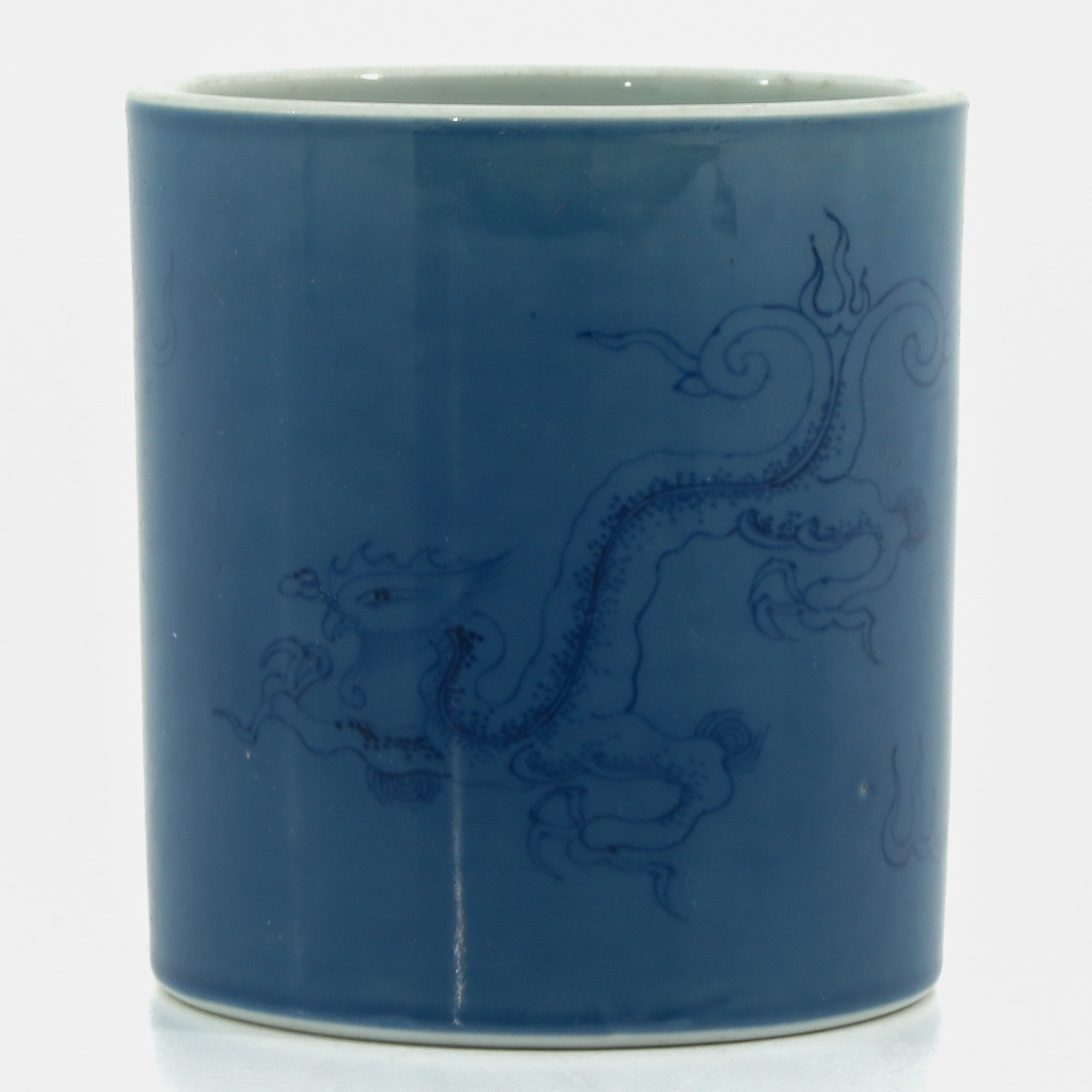 A Powder Blue Brush Pot