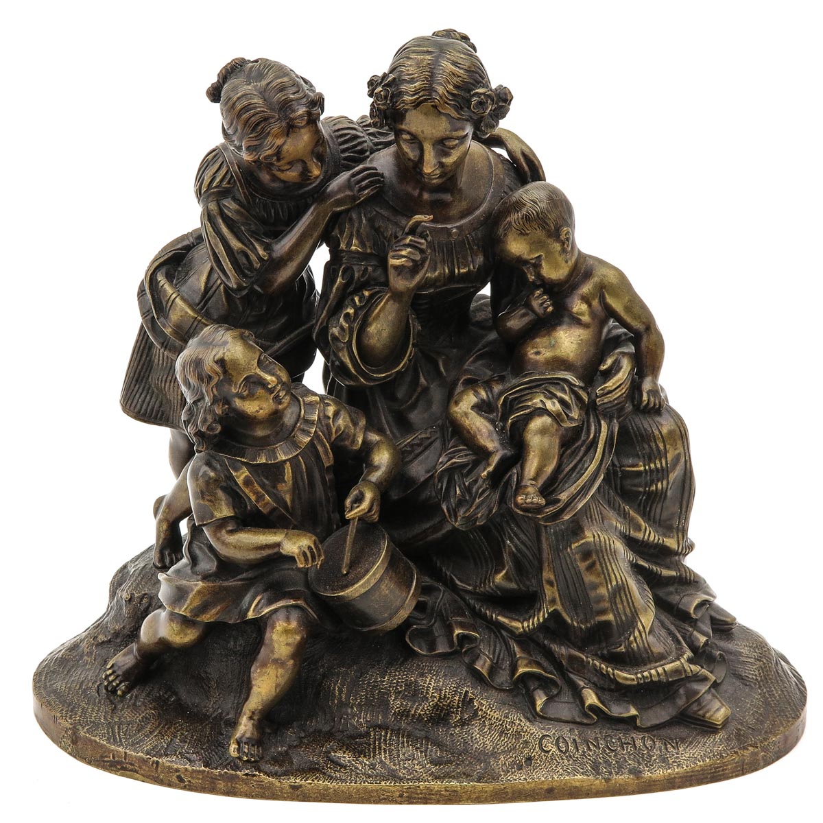 A Signed Bronze Sculpture