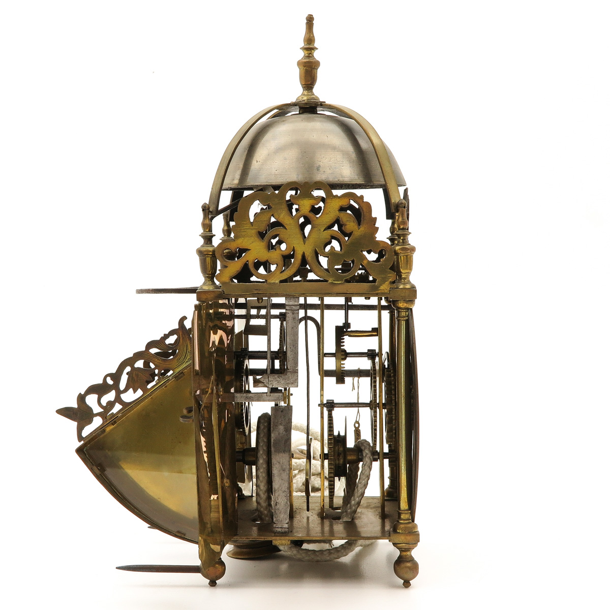 English wing lantern clock - Image 4 of 6