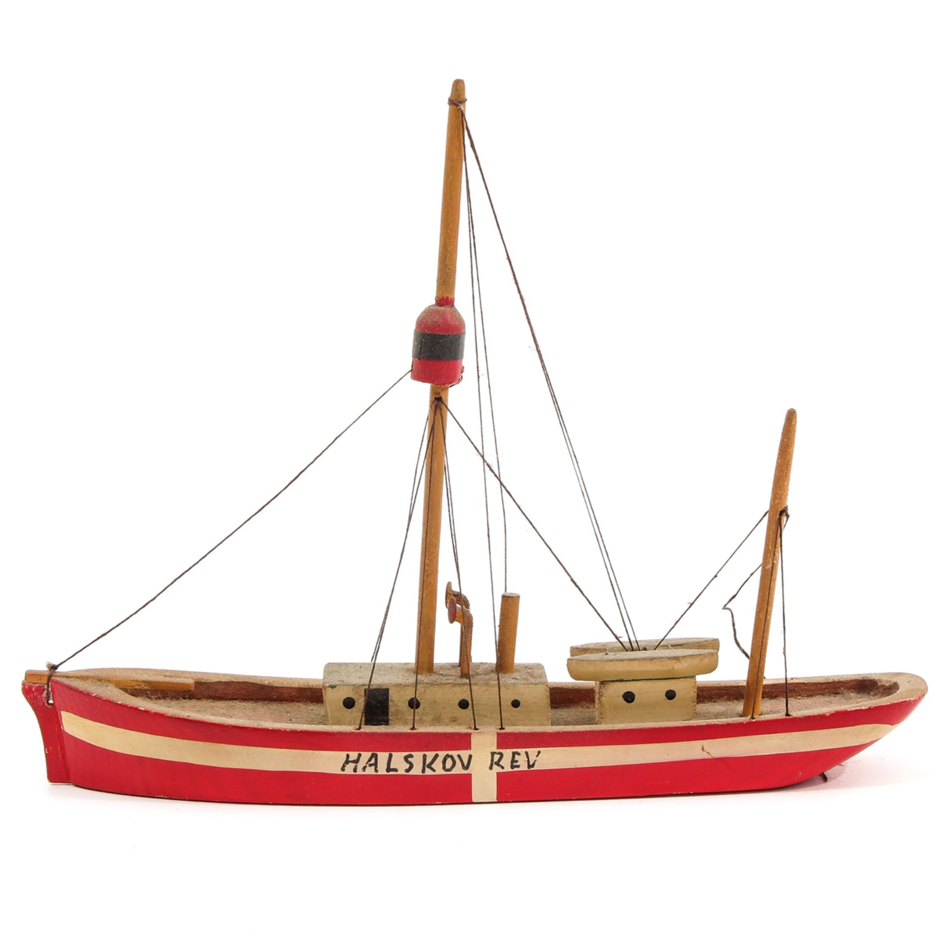 A Lot of 4 Wood Ship Models - Bild 8 aus 9