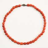 A Red Coral Necklace