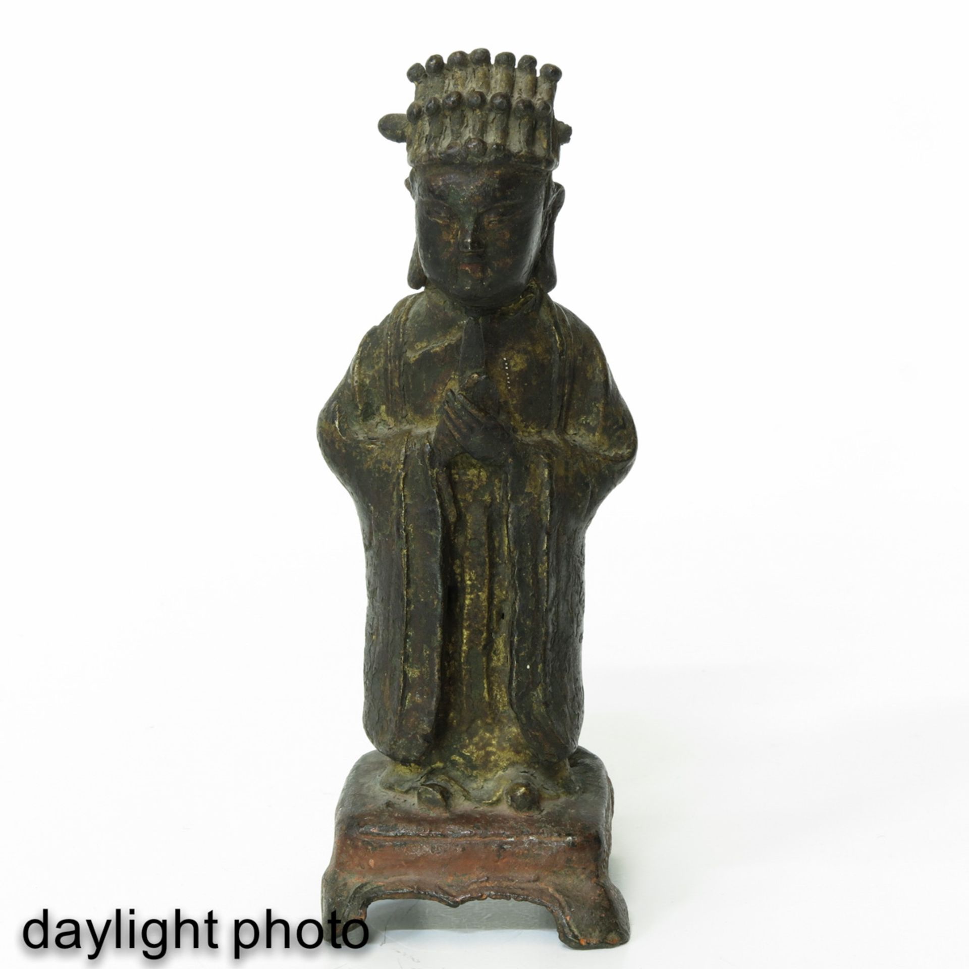 A Bronze Ming Sculpture - Bild 7 aus 10