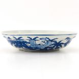 A Blue and White Dish