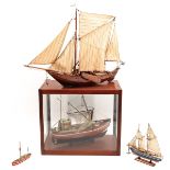 A Lot of 4 Wood Ship Models