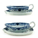 A Pair of Gravy Boats and Underplates