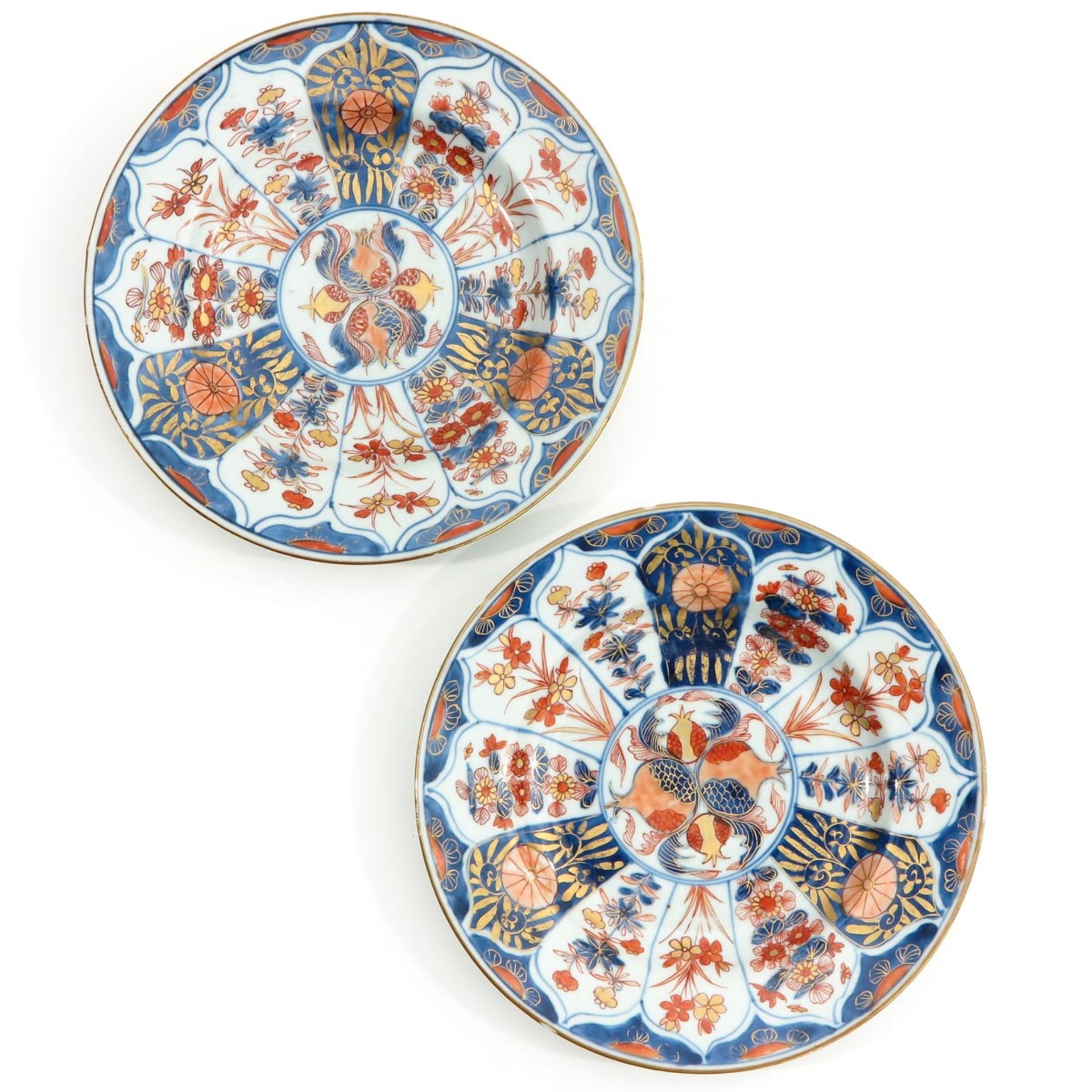 A Pair of Imari Plates