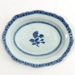 A Blue and White Serving Dish