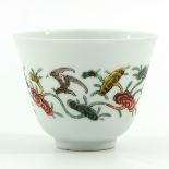 A Polychrome Decor Cup