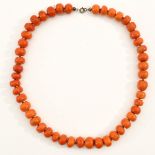 A Red Coral Necklace