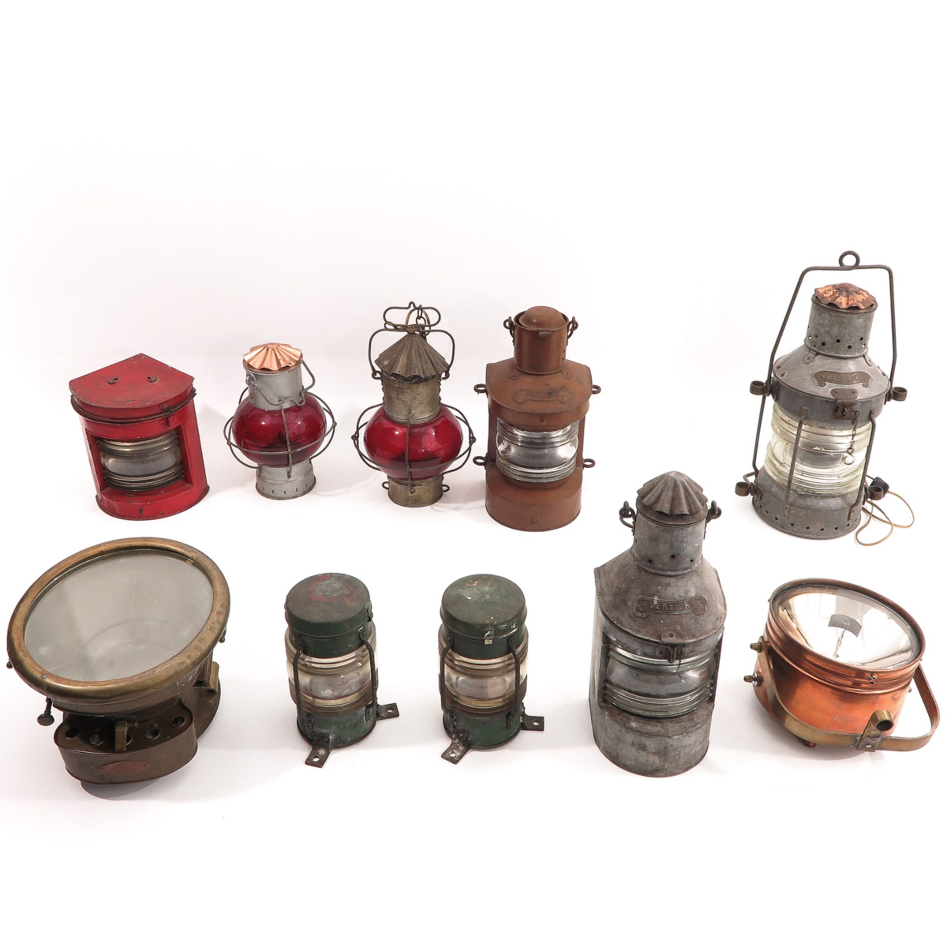 A Collection of Ship Lamps