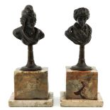 A Pair of Bronze Sculptures