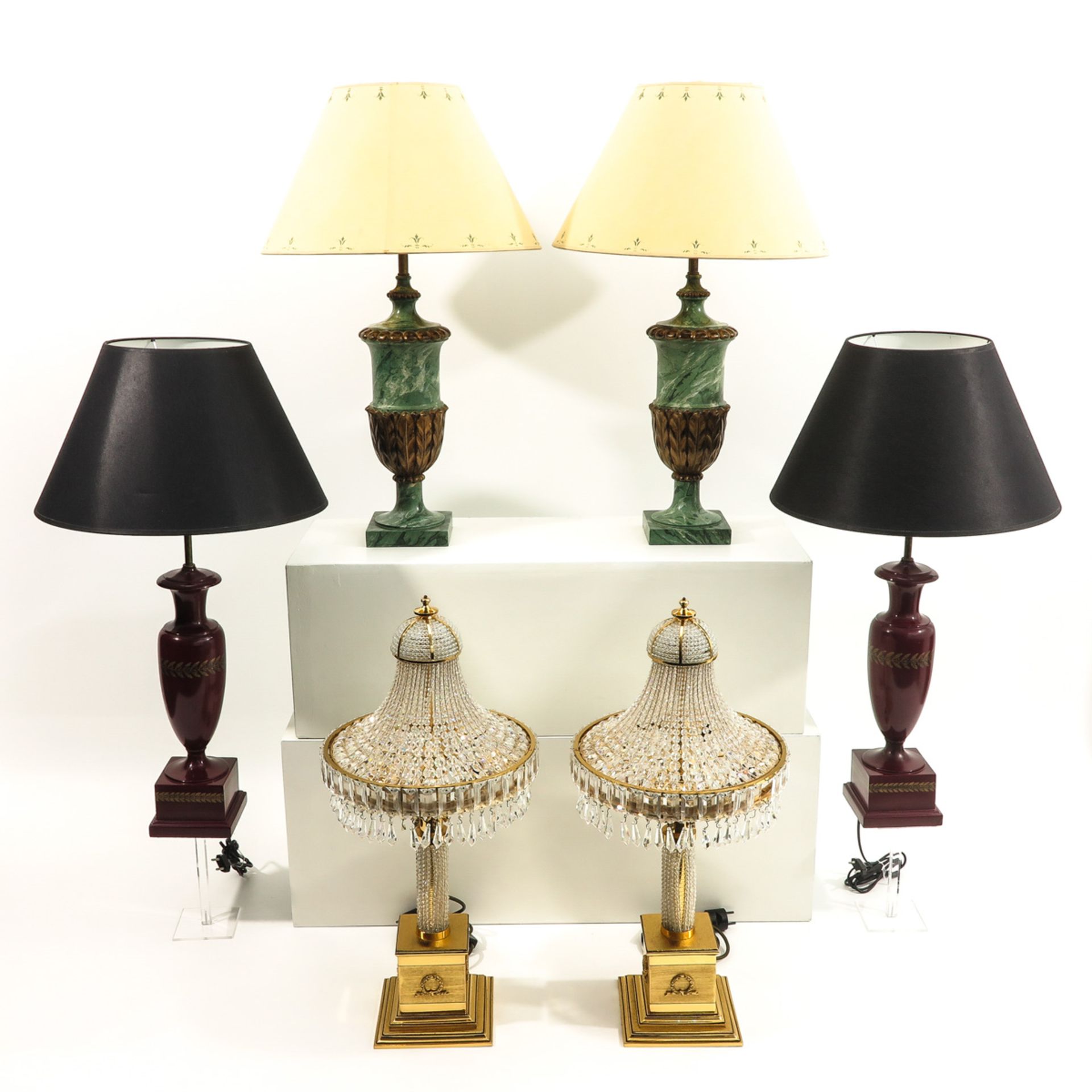 A Lot of 3 Table Lamps