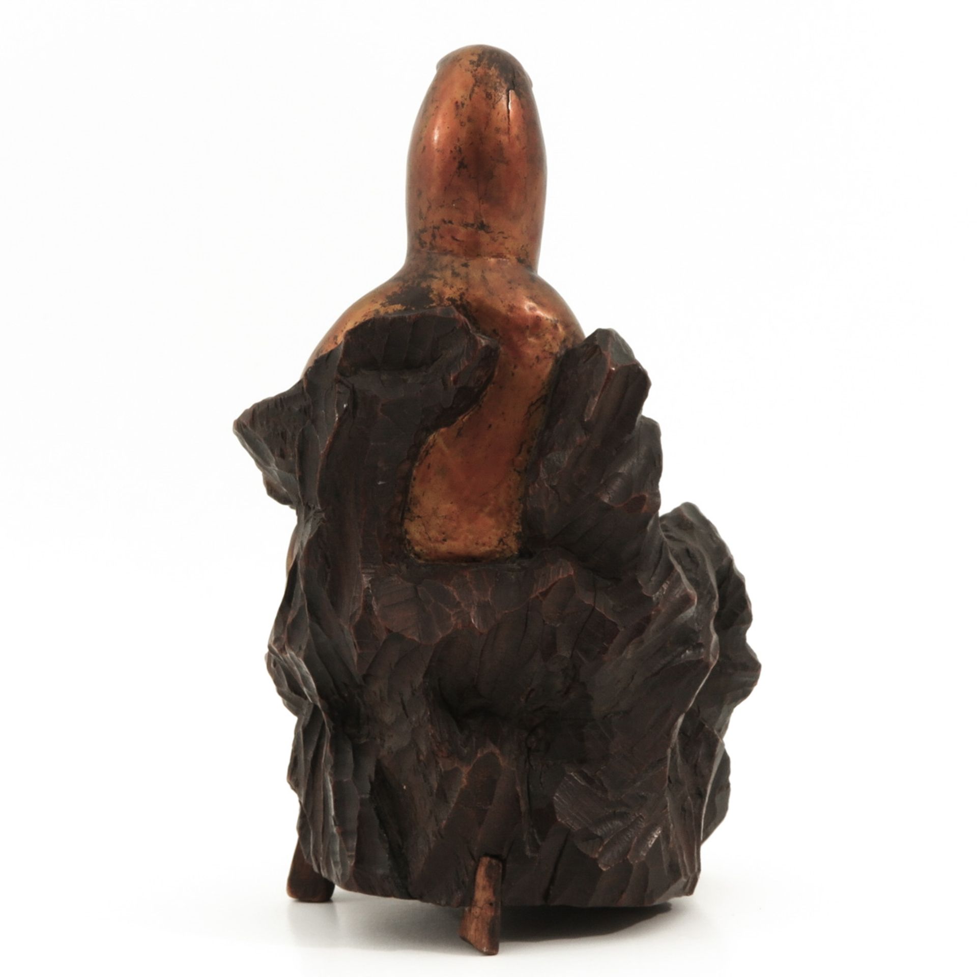 A Carved Wood Quanyin - Bild 3 aus 9