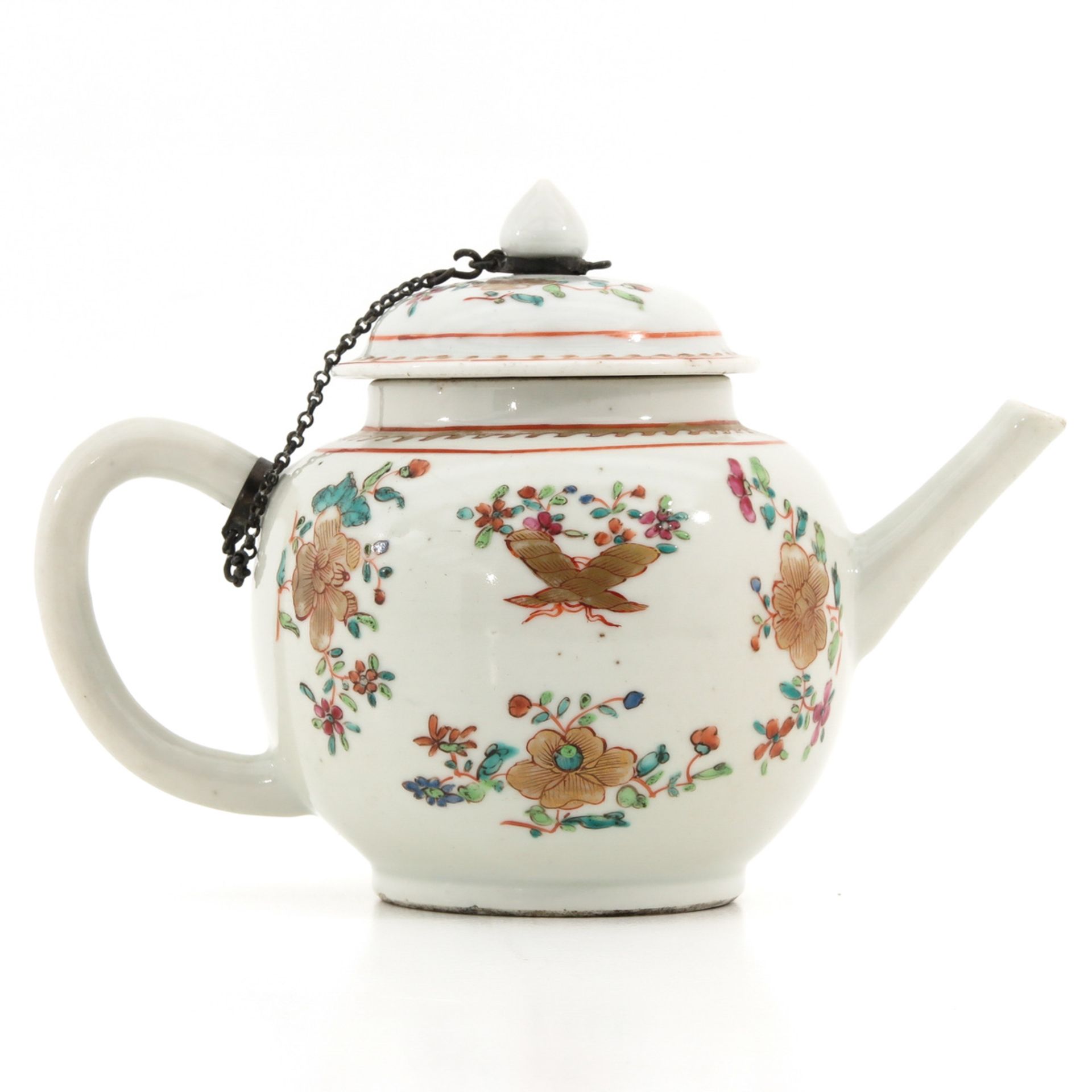 A Famille Rose Teapot - Bild 3 aus 10