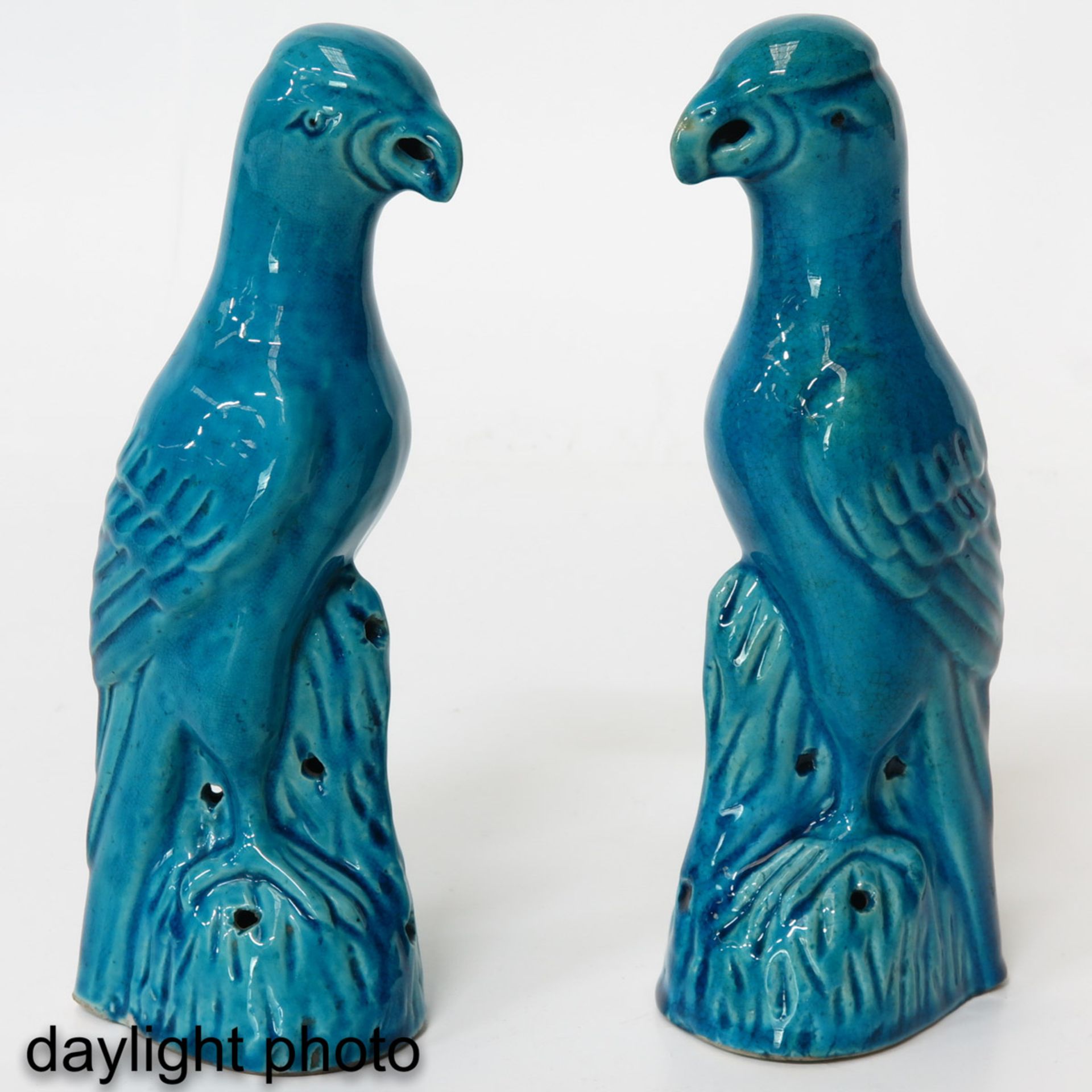 A Pair of Parrot Sculptures - Bild 7 aus 9