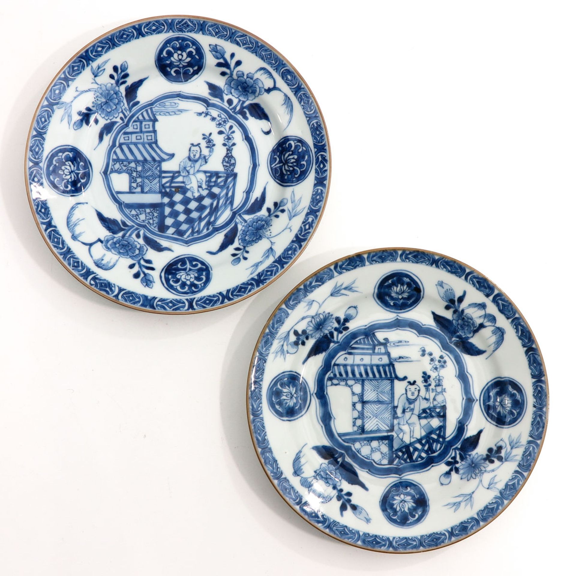 A Series of 4 Blue and white Plates - Image 5 of 9