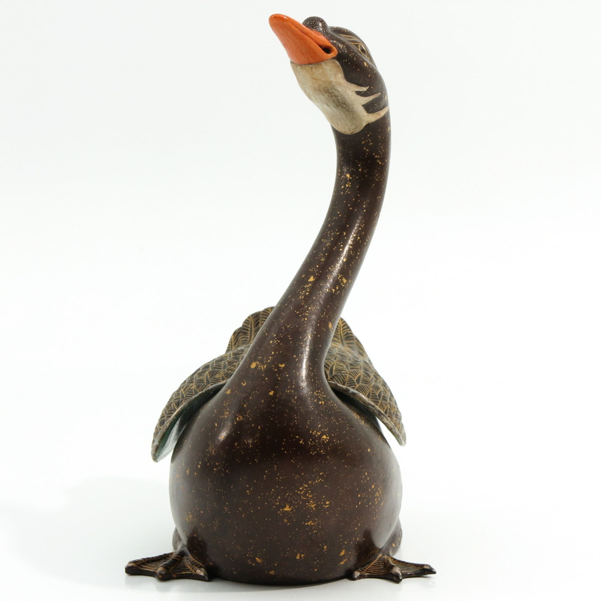 A Chinese Duck Sculpture - Image 4 of 9