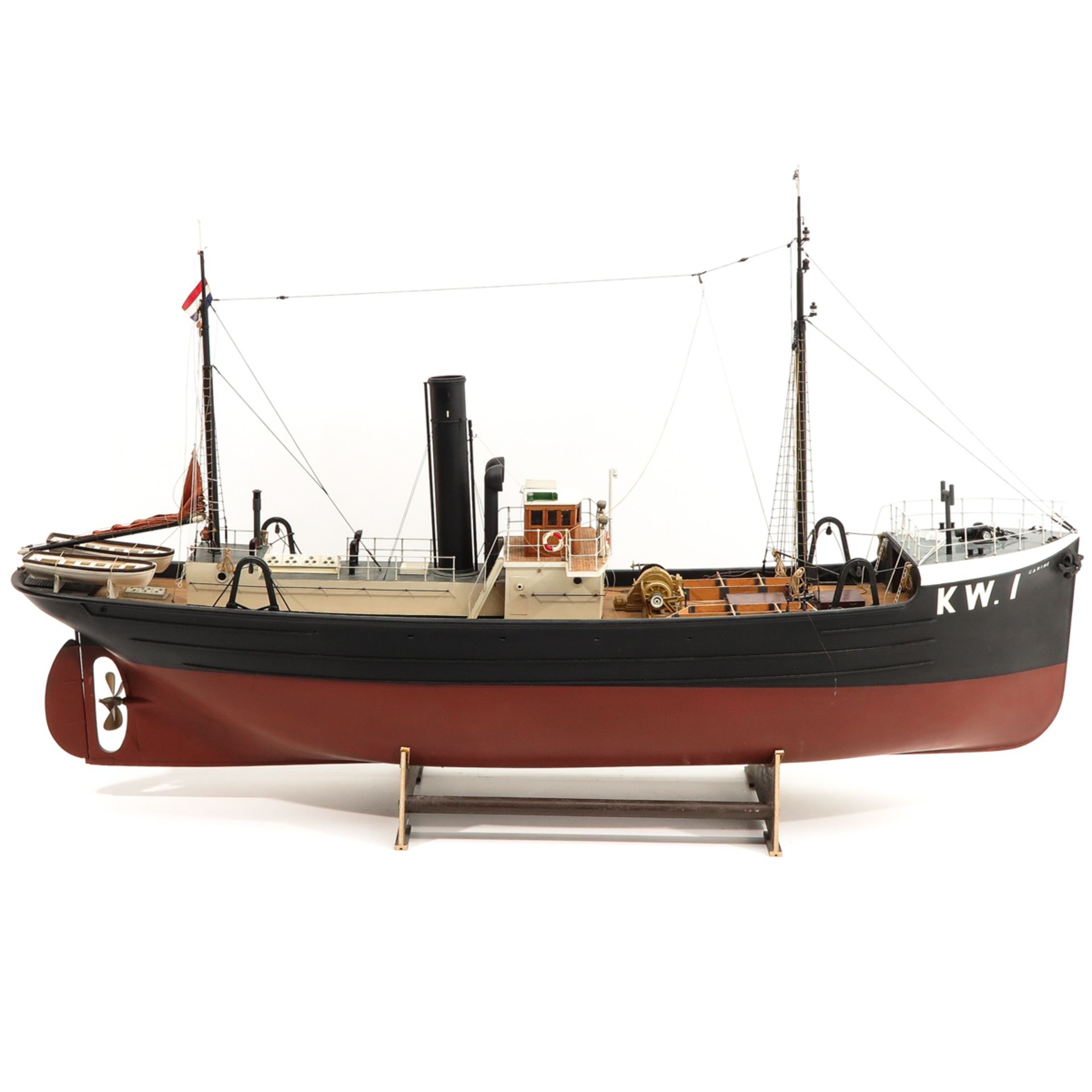 A Wood and Plastic Model Ship - Bild 3 aus 7