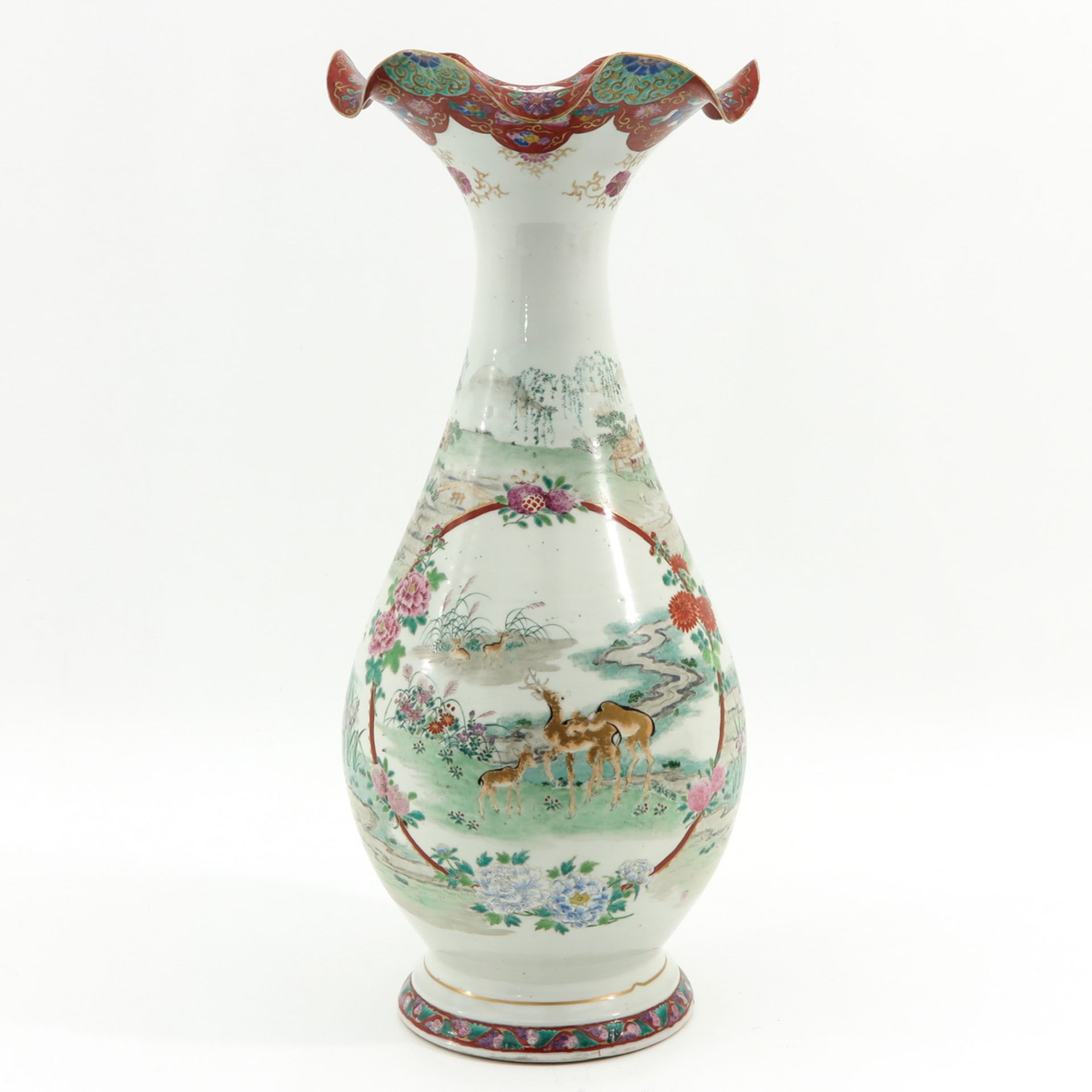 A Japanese Ruffle Top Vase - Bild 3 aus 10