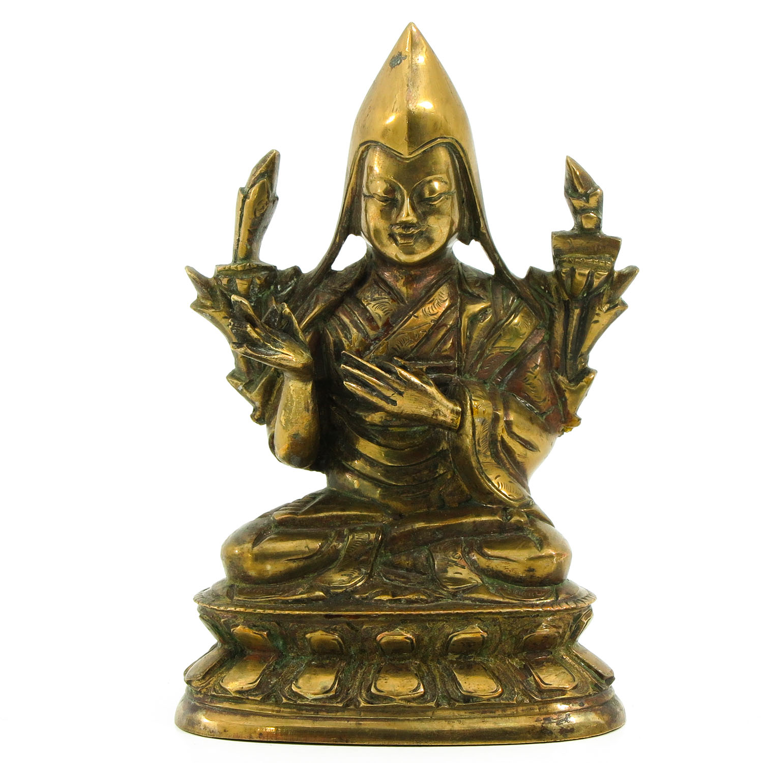 A Bronze Tibetan Lama Sculpture