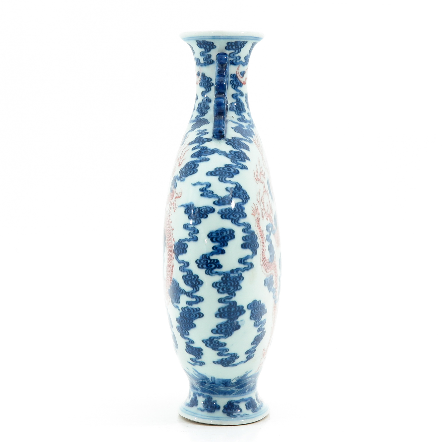 A Blue and Red Moon Bottle Vase - Image 2 of 10