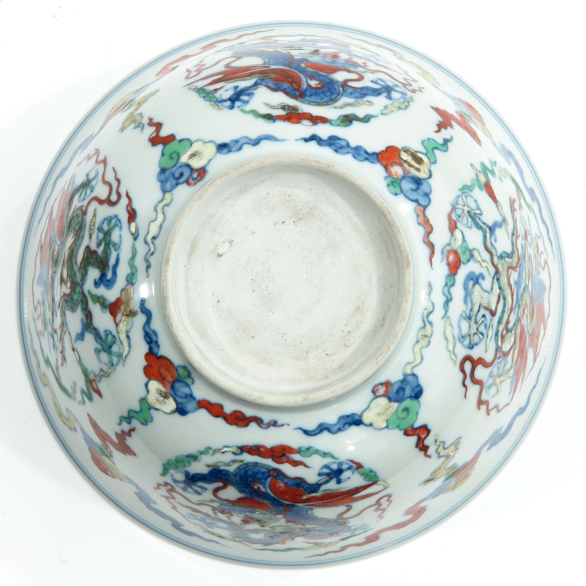 A Doucai Decor Bowl - Image 6 of 9