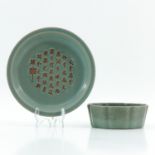 A Celadon Plate and Dish