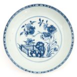 A Blue and White Plate