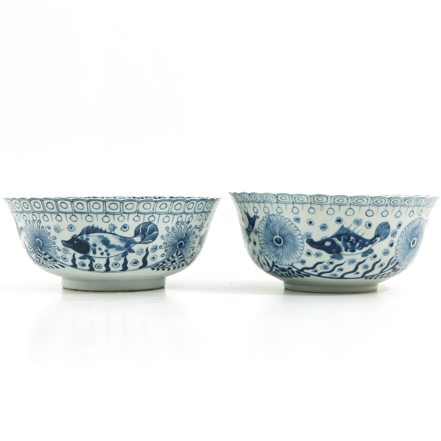 2 Blue and White Bowls - Image 3 of 9