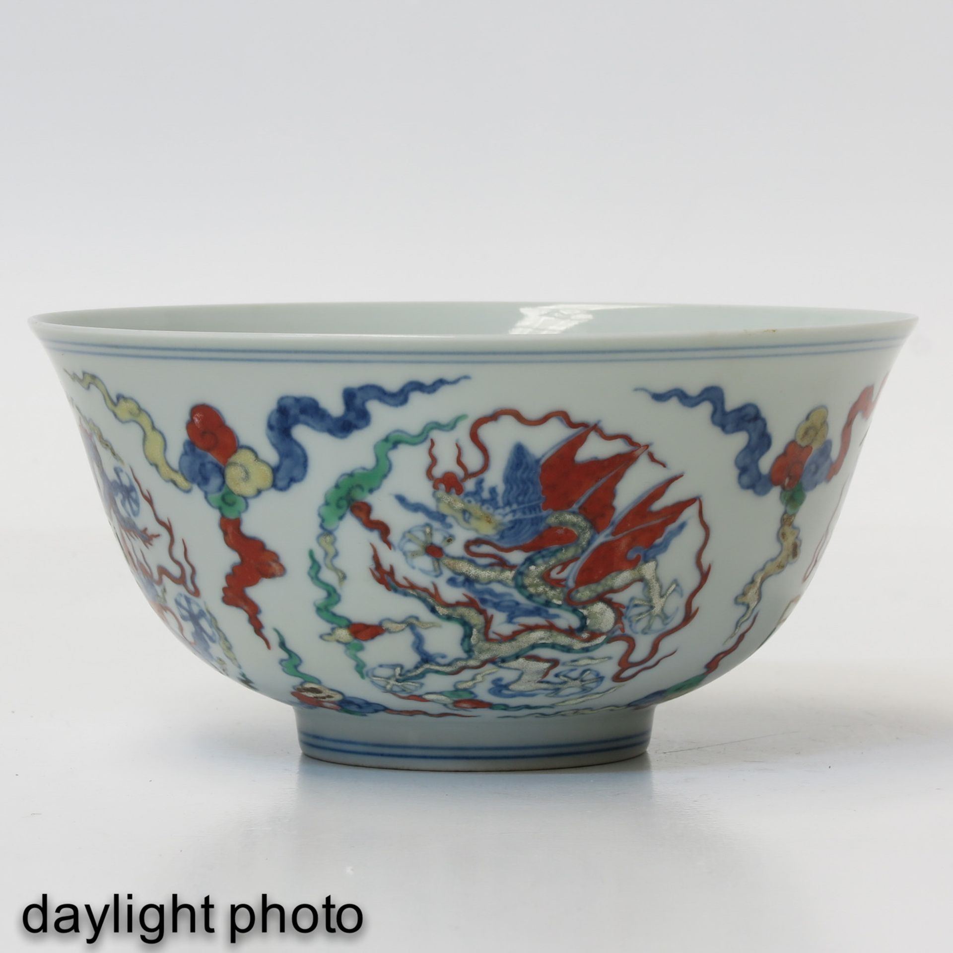 A Doucai Decor Bowl - Image 7 of 9