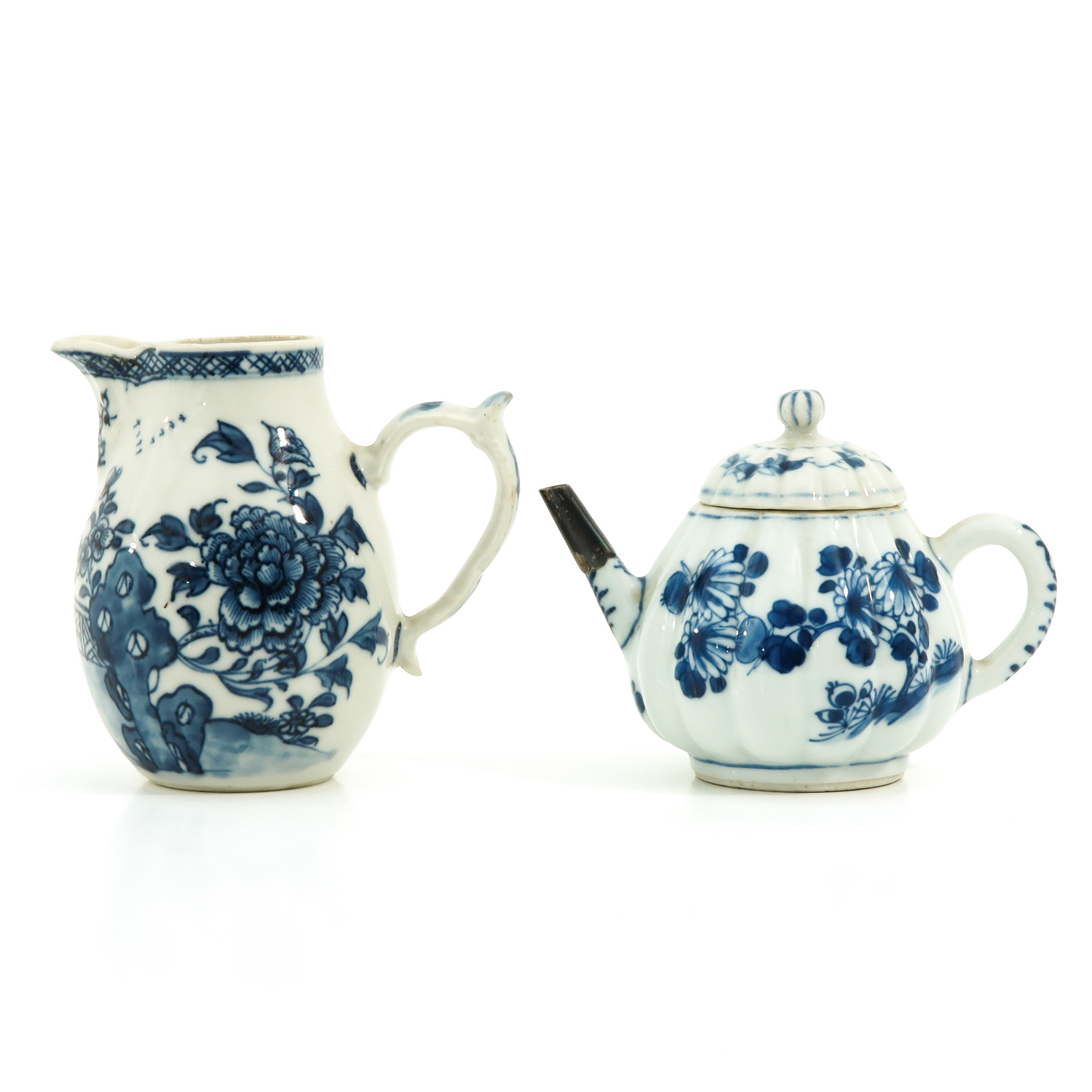 A Teapot and Creamer