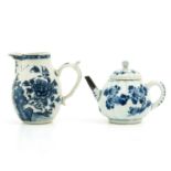 A Teapot and Creamer