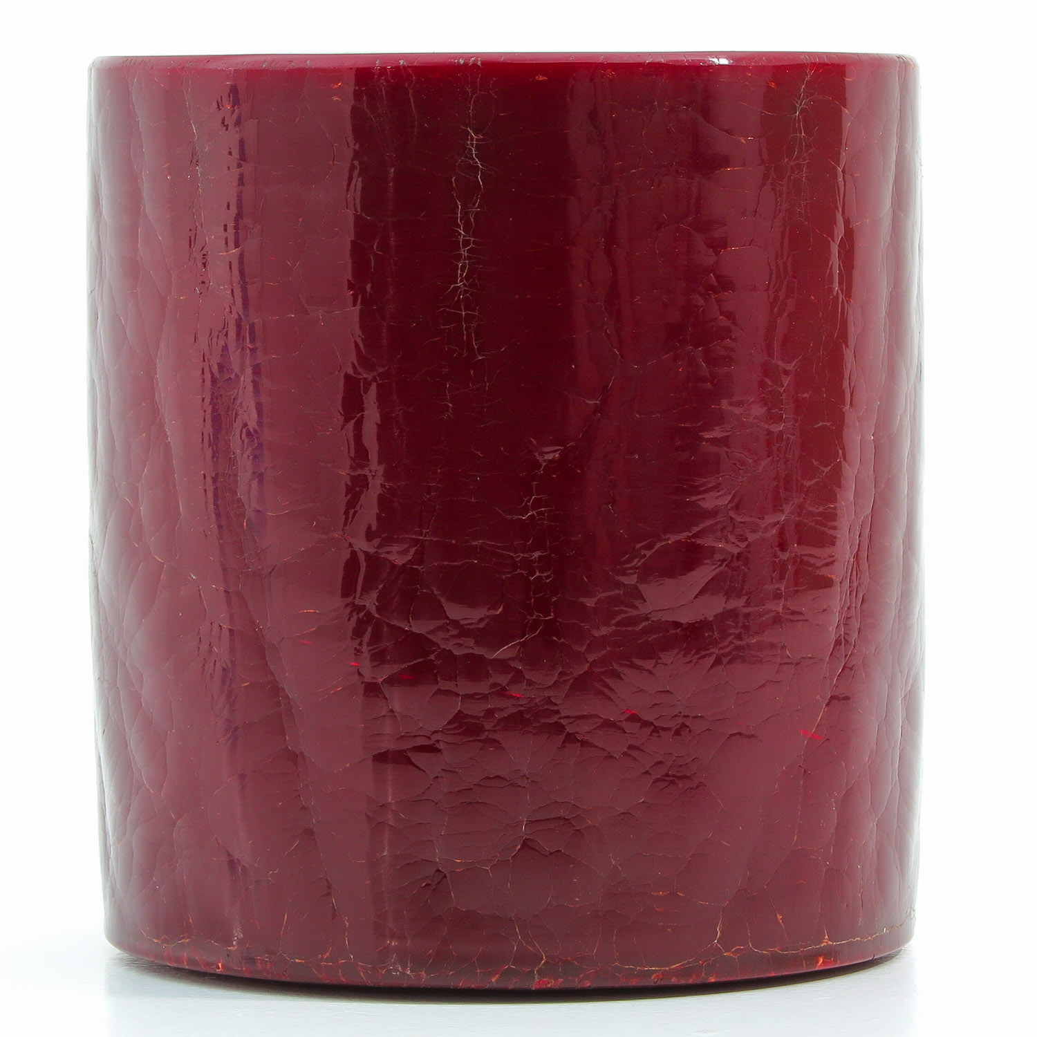 A Red Peking Glass Brushpot - Image 2 of 9