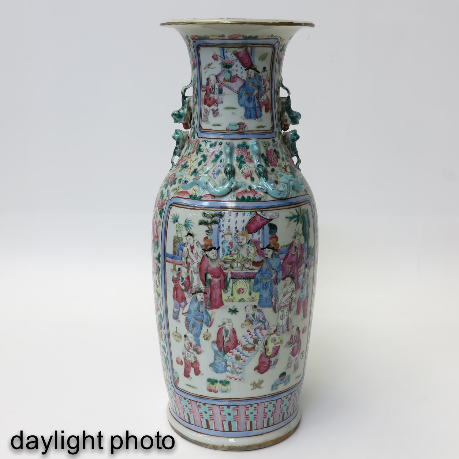 A Famille Rose Cantonese Vase - Image 7 of 10