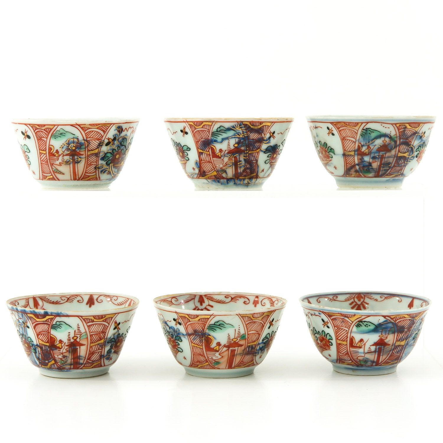 A Series of 6 Cups and Saucers - Image 2 of 10