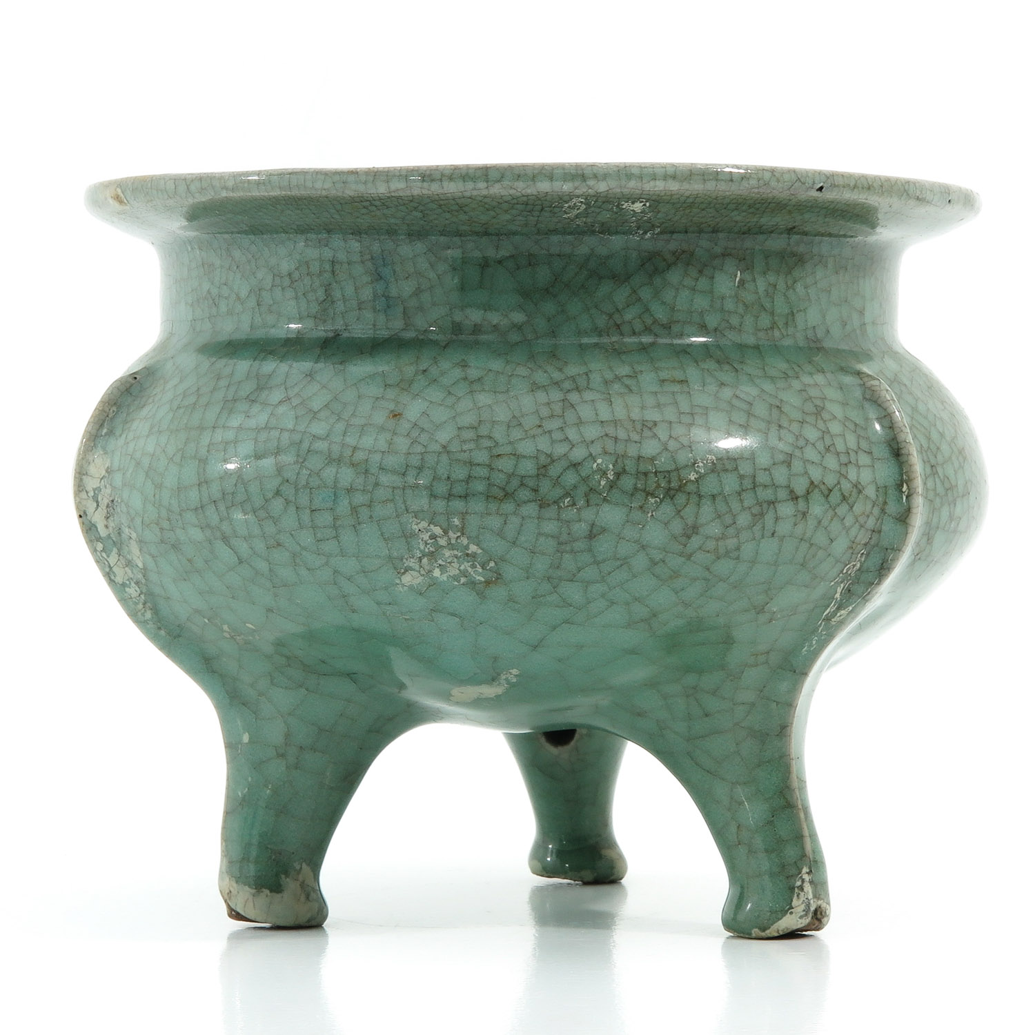 A Celadon Tripod Censer - Image 4 of 9