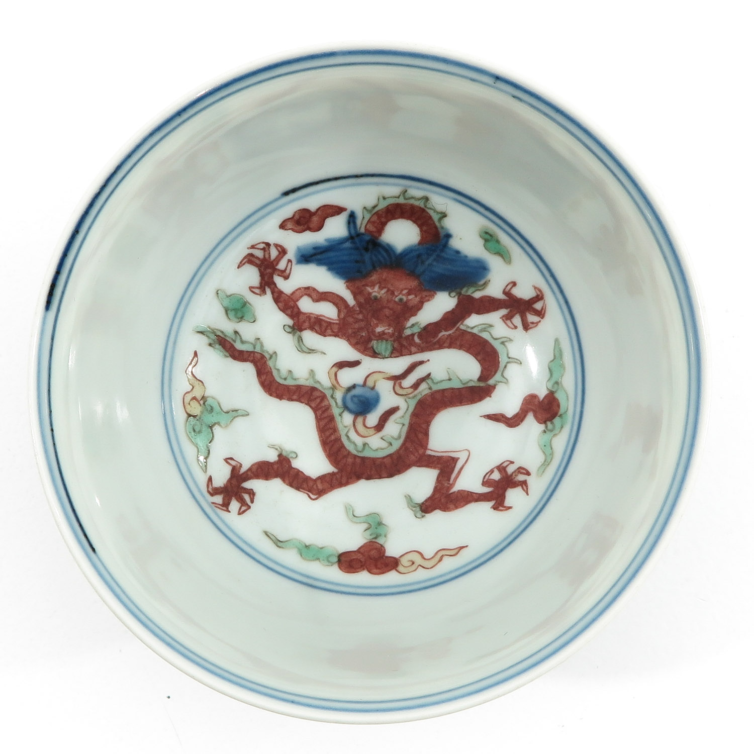 A Wucai Decor Bowl - Image 5 of 10