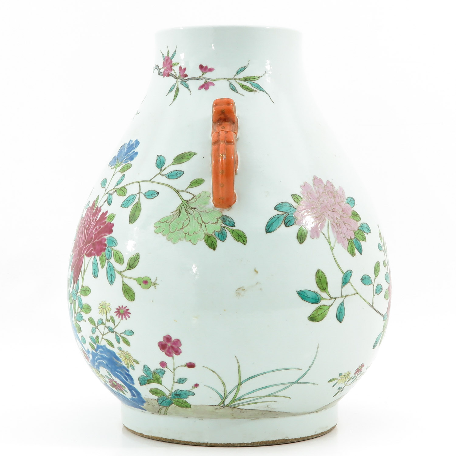 A Famille Rose Hu Vase - Image 2 of 10