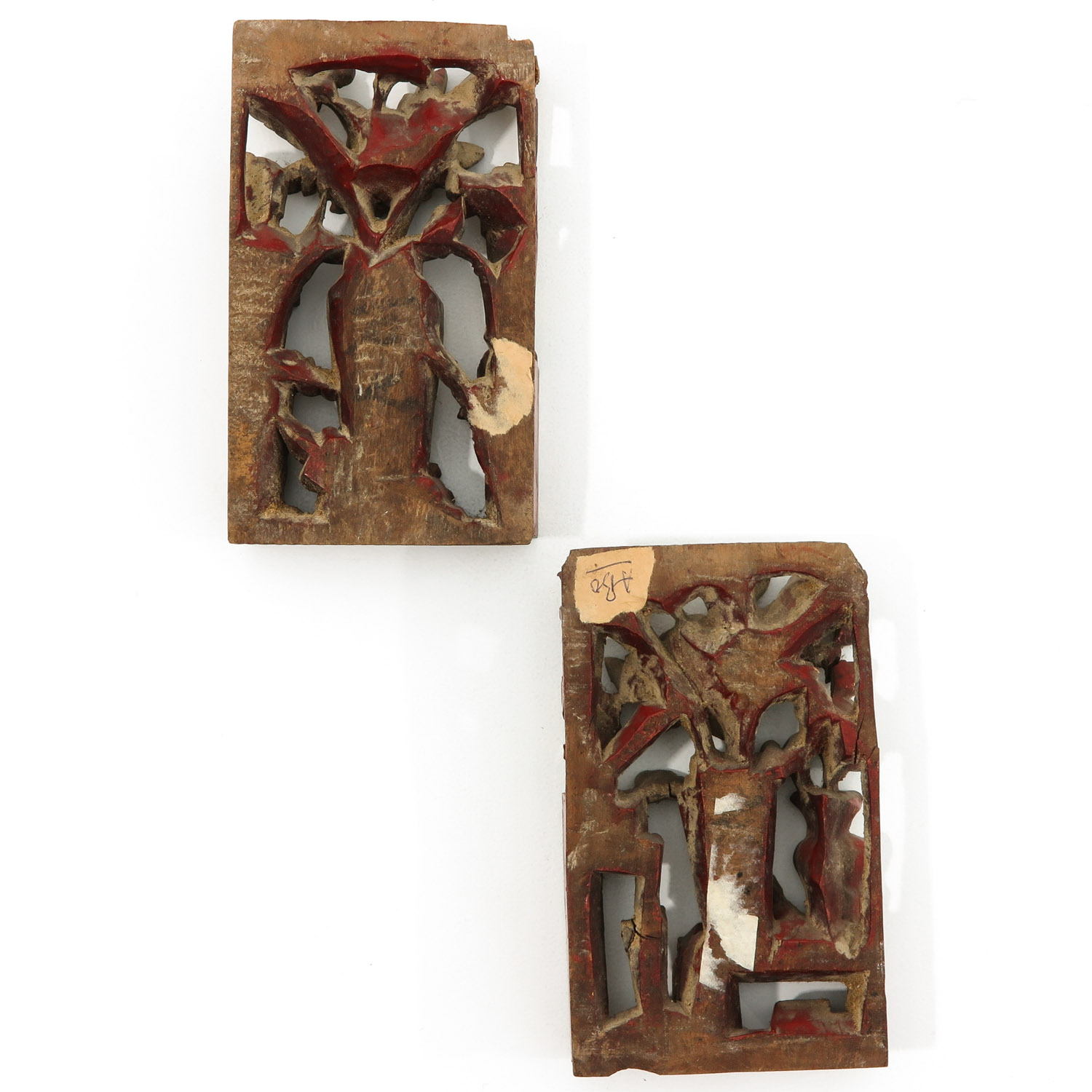 A Collection of Carved Wood Plaques - Image 4 of 10