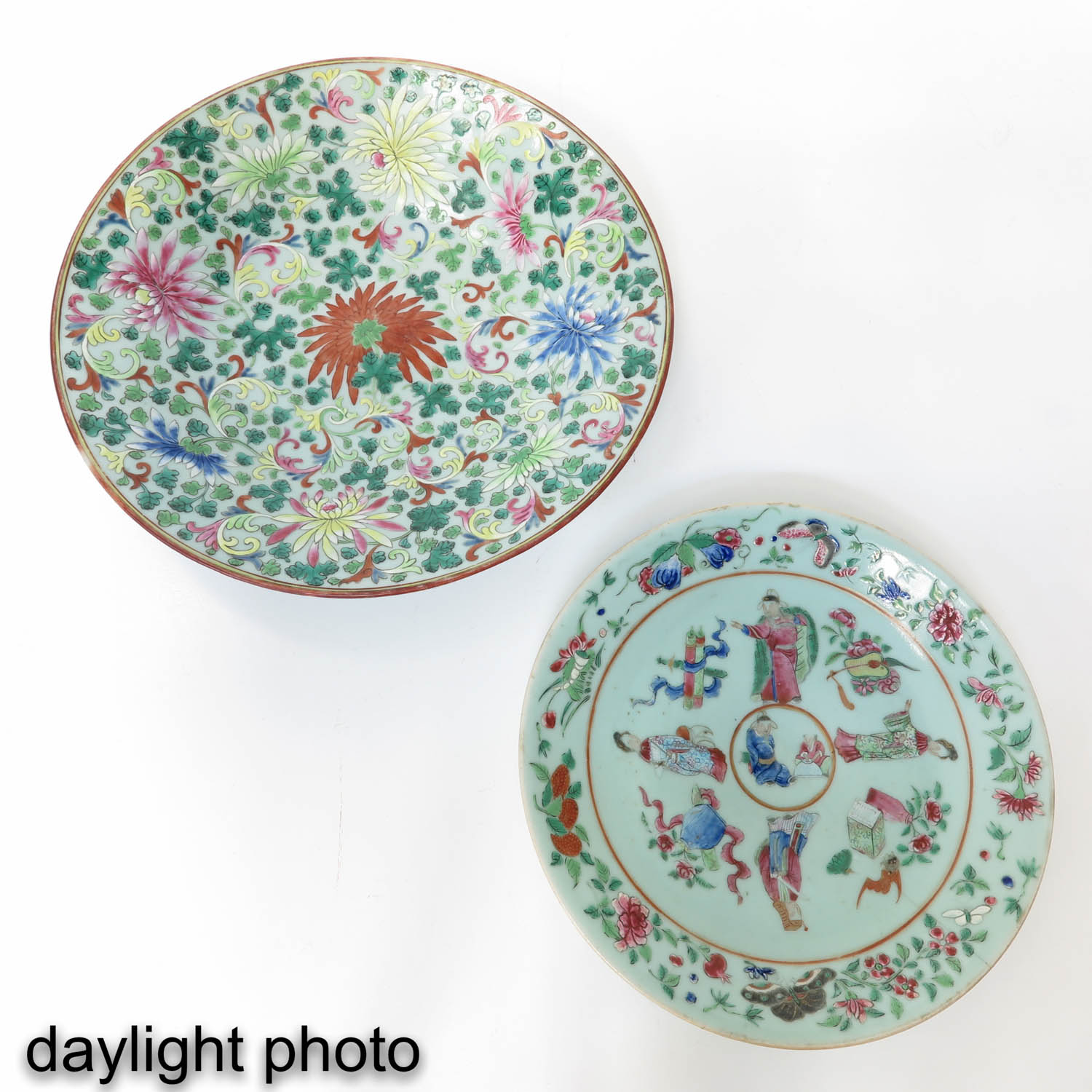 A Cantonese Charger and Dish - Image 7 of 10