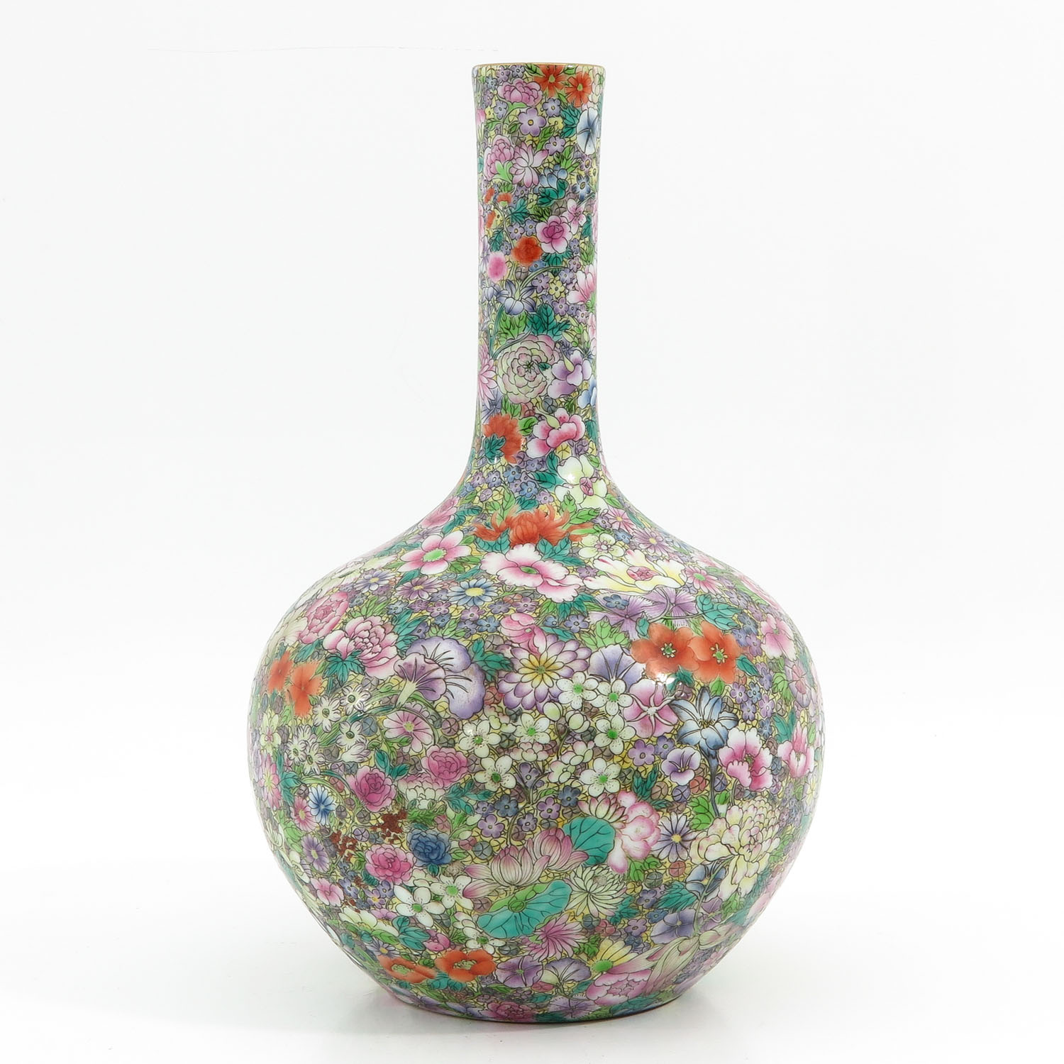 A Mille Fleur Decor Bottle Vase - Image 4 of 10