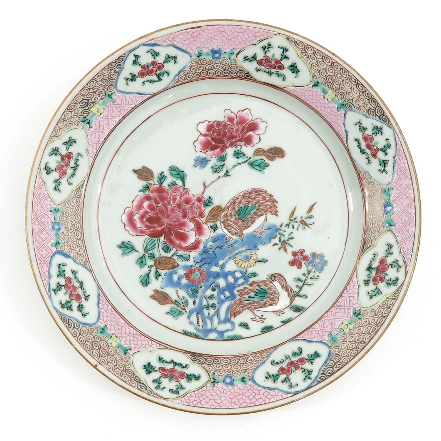 A Famille Rose Plate