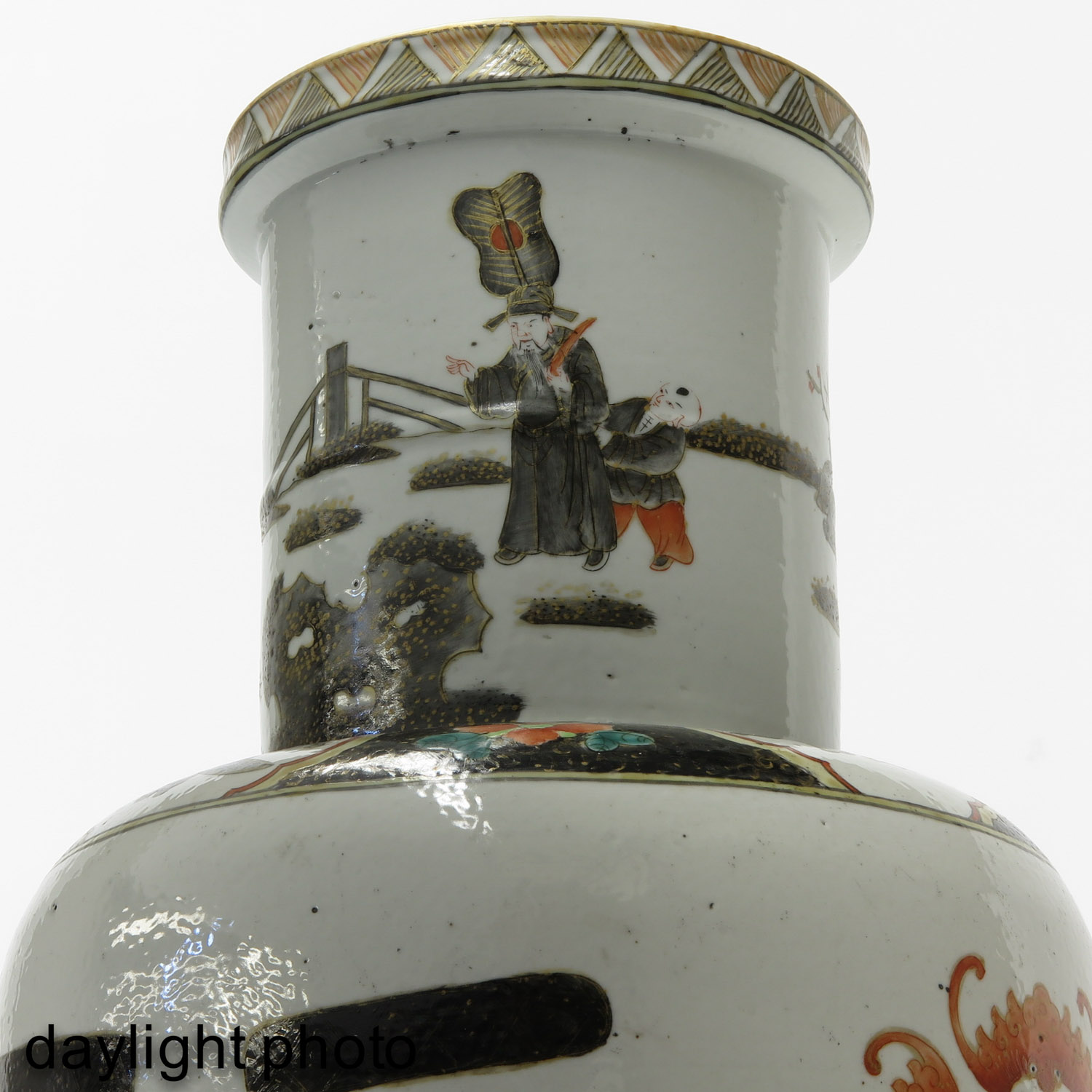 A Pair of Polychrome Decor Vases - Image 10 of 10