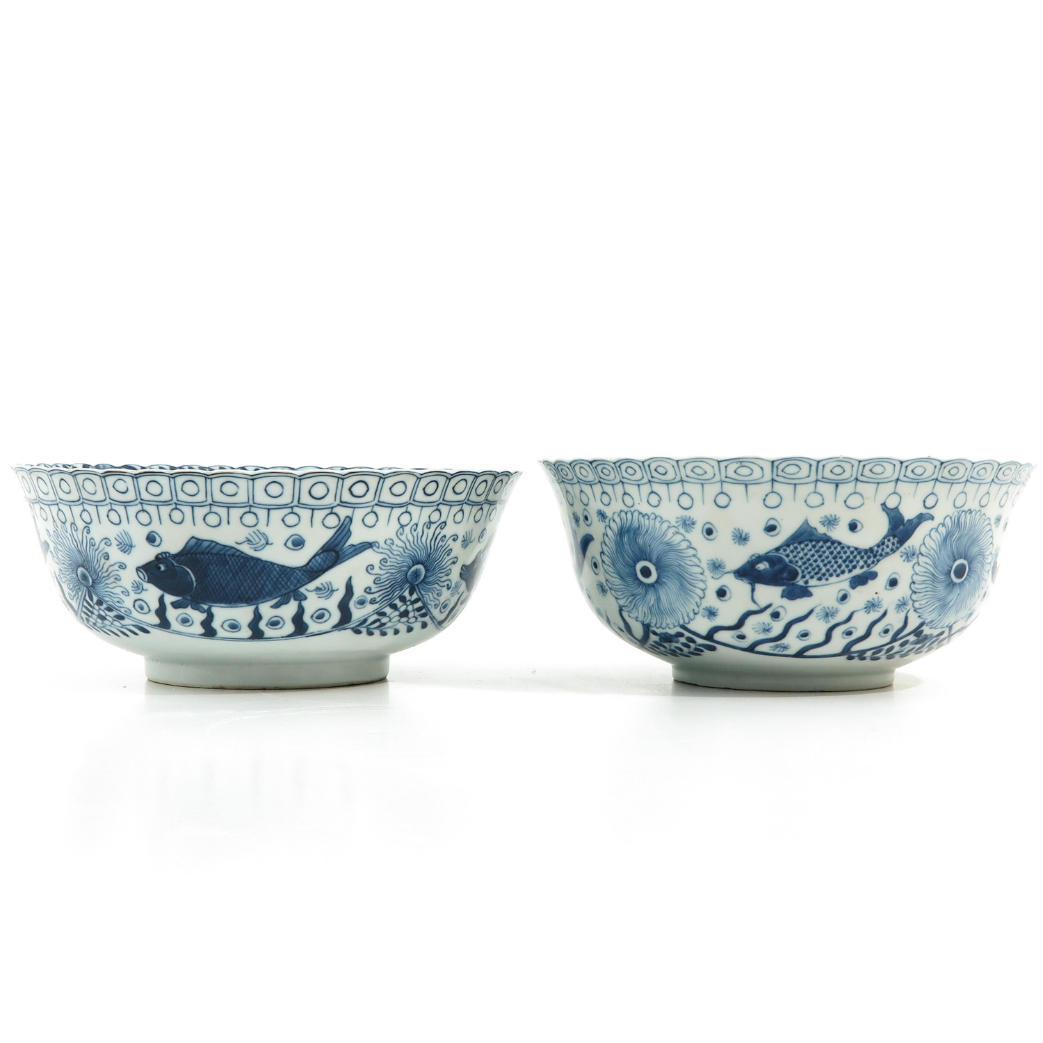 2 Blue and White Bowls - Image 2 of 9