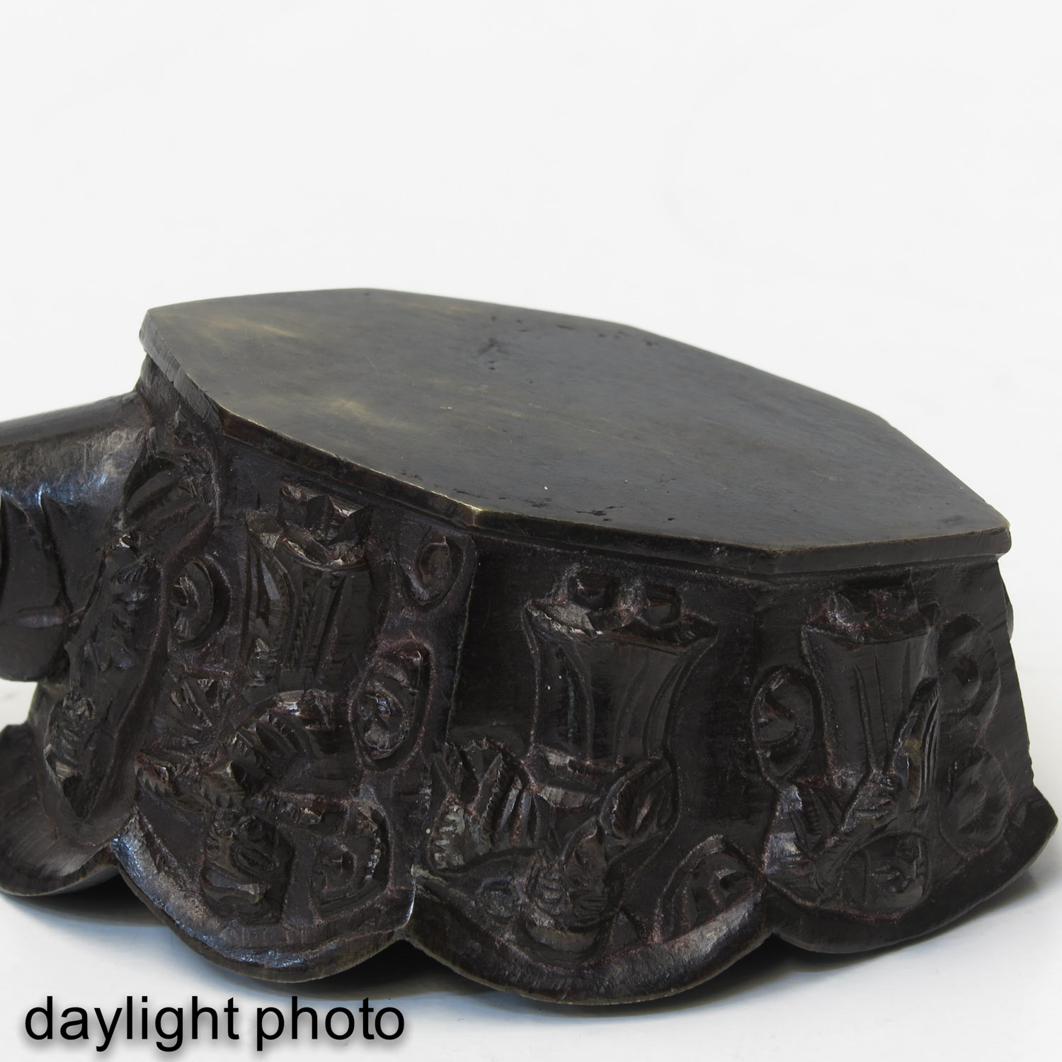 A Bronze Chinese Iron with Jade Handle - Image 8 of 10
