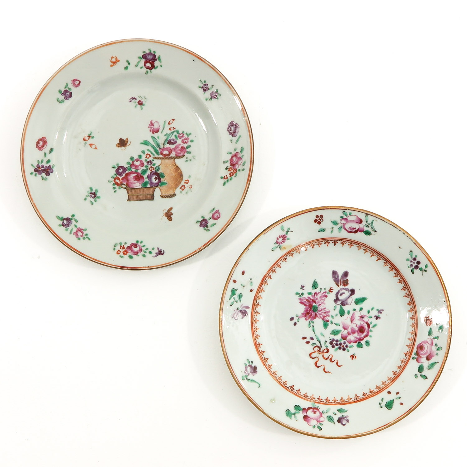 A Series of 4 Famille Rose Plates - Image 3 of 10