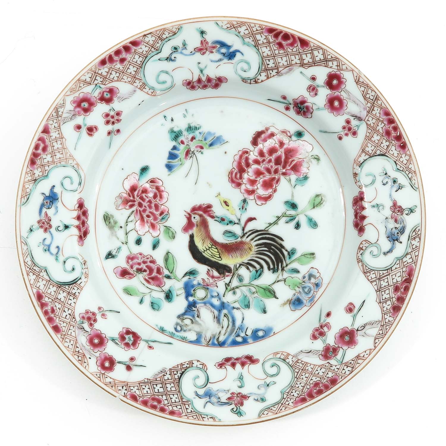 A Pair of Famille Rose Plates - Image 3 of 9