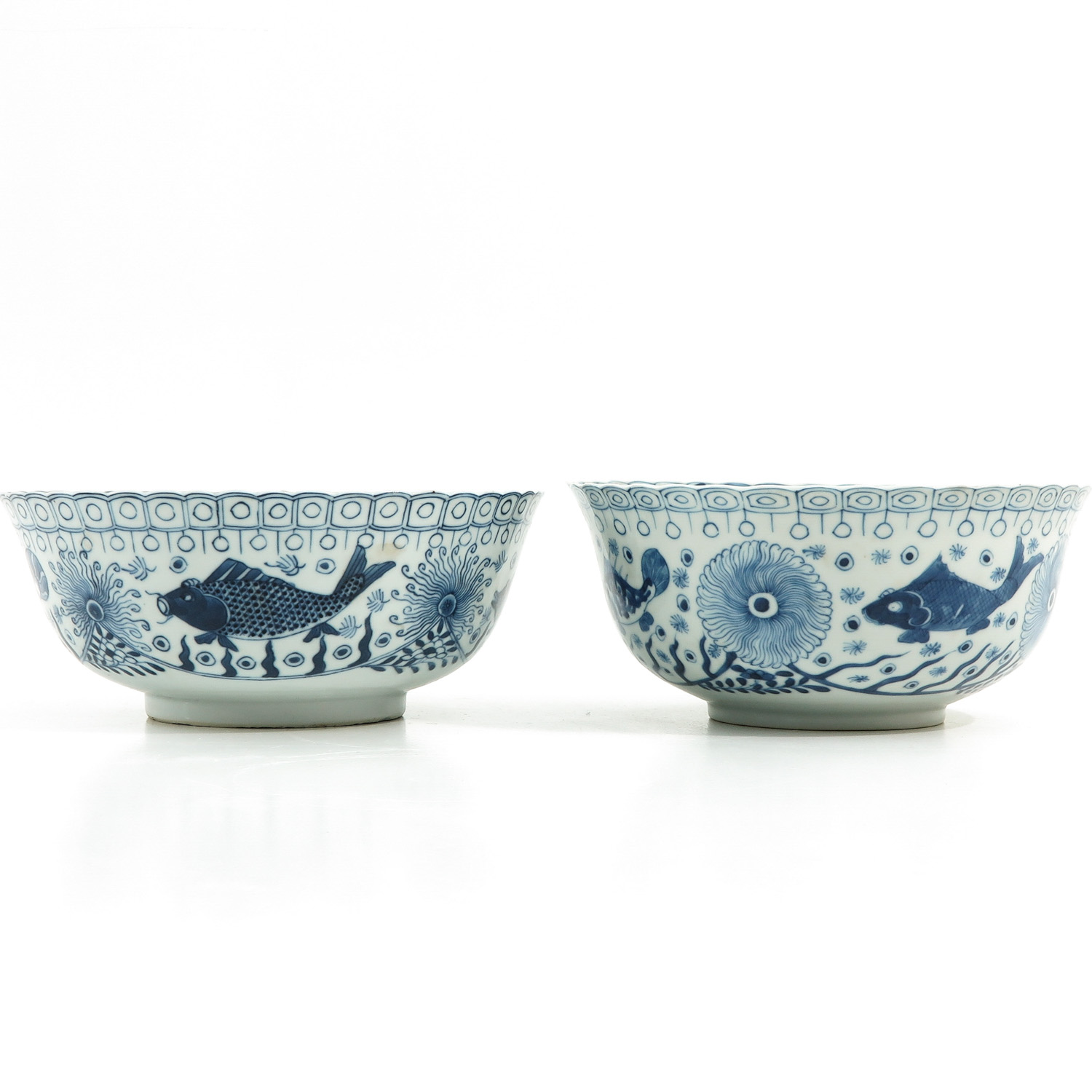 2 Blue and White Bowls - Image 4 of 9