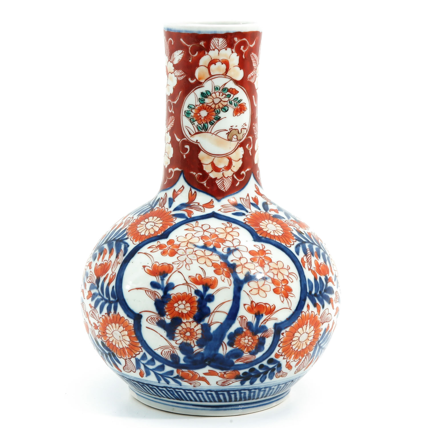 An Imari Bottle Vase