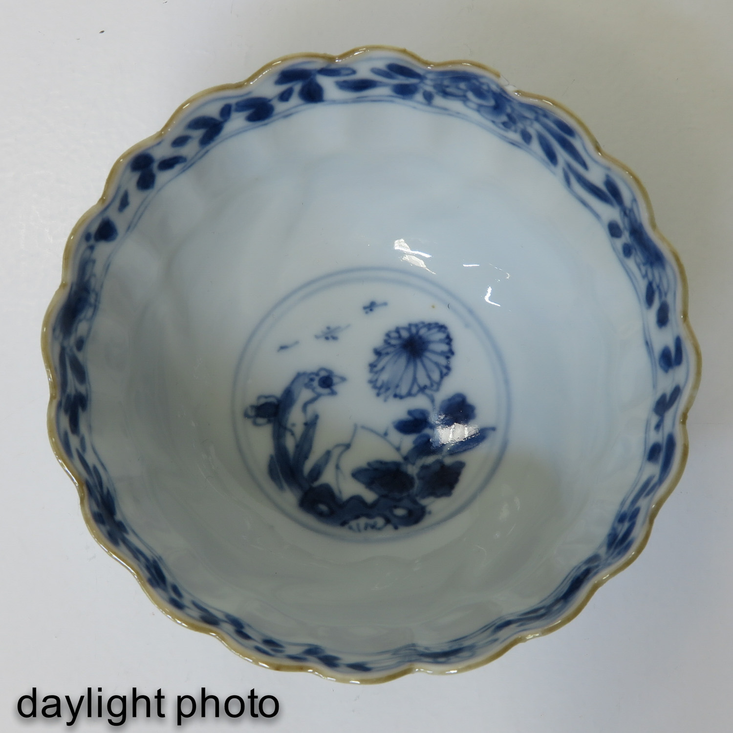 A Blue and White Cup and Saucer - Image 10 of 10